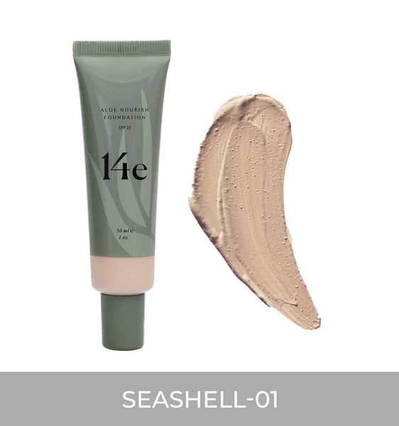 14e Cosmetics Aloe Nourish Foundation SPF23 有機蘆薈滋潤粉底液
