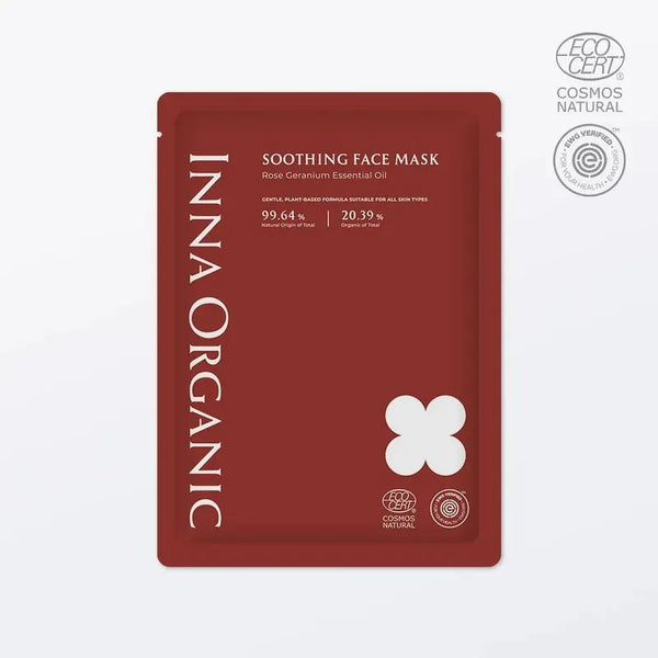 INNA ORGANIC Rose Geranium Soothing Face Mask 玫瑰天竺葵舒緩精油面膜