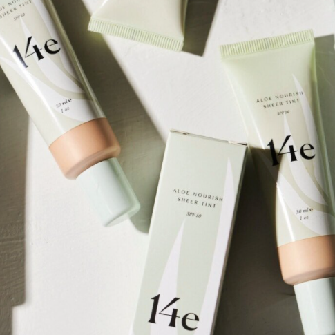 14e Cosmetics Aloe Nourish Sheer Tint SPF10 有機蘆薈滋潤素顏霜